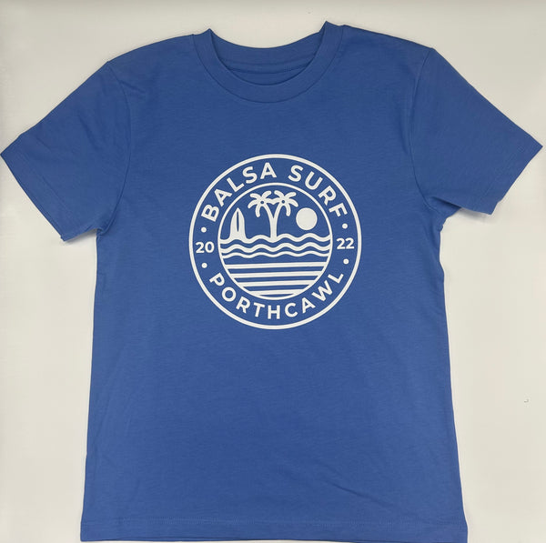 Balsa Island Kids T-Shirt - Bright Blue