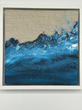 Turbulent Acrylic Seascape Painting