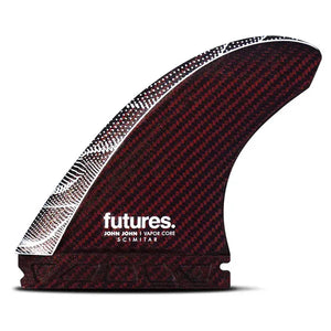 Futures John John Florence Scimitar Vapor Core Thruster Fins - Large - Red