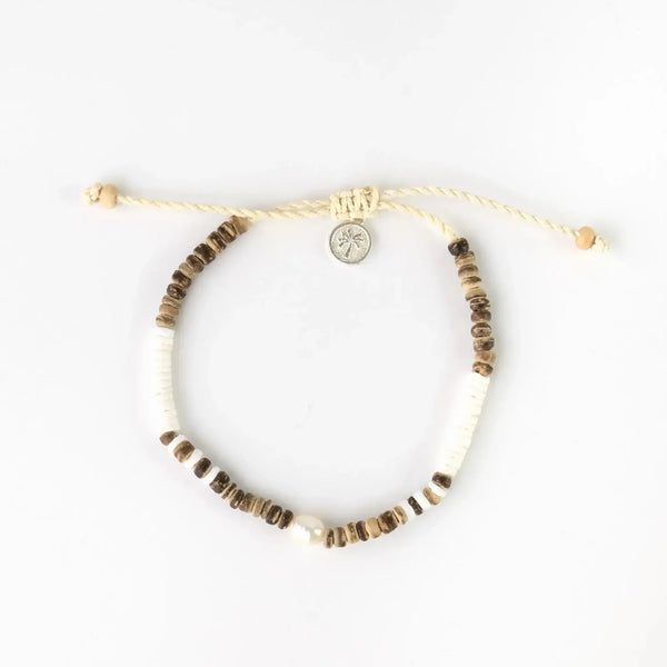 Pineapple Island Kauai Puak Shell & Pearl Bracelet