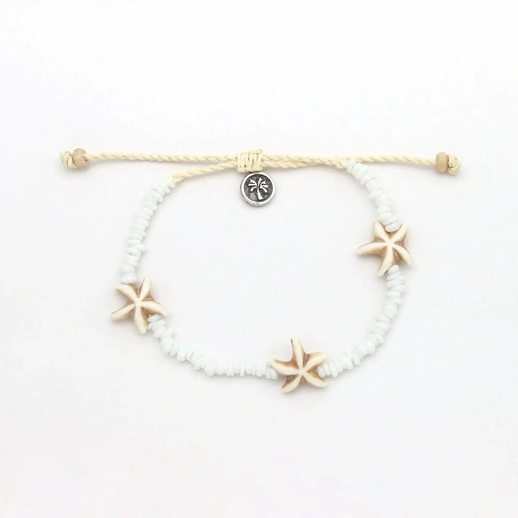 Pineapple Island Tidepool Starfish Bracelet - White