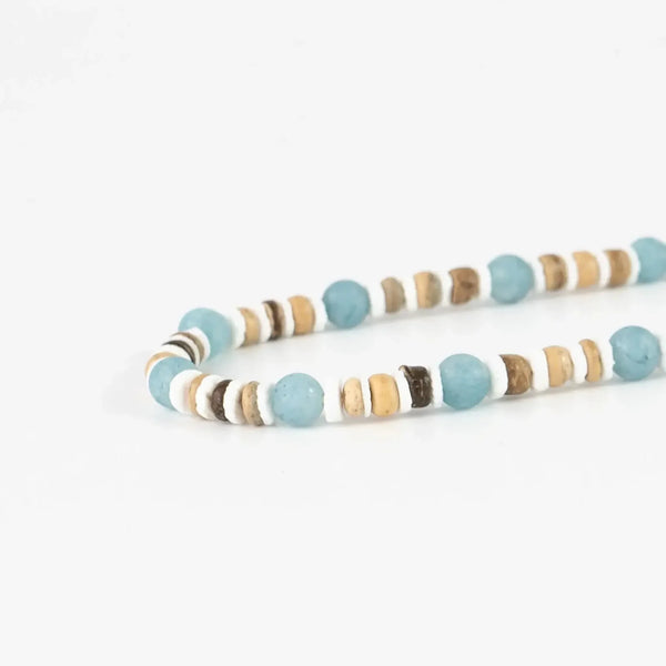Pineapple Island Manta Point Stone & Shell Necklace