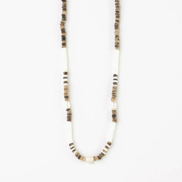 Pineapple Island Kauai Puak Shell & Pearl Necklace