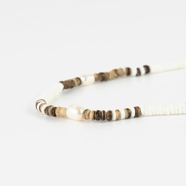 Pineapple Island Kauai Puak Shell & Pearl Necklace