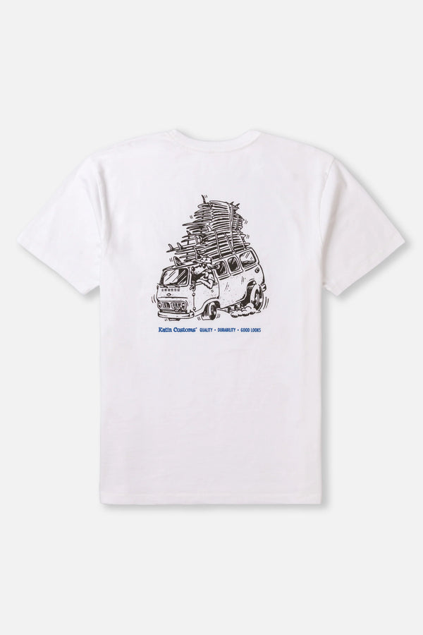 Katin Haulin Tee - White