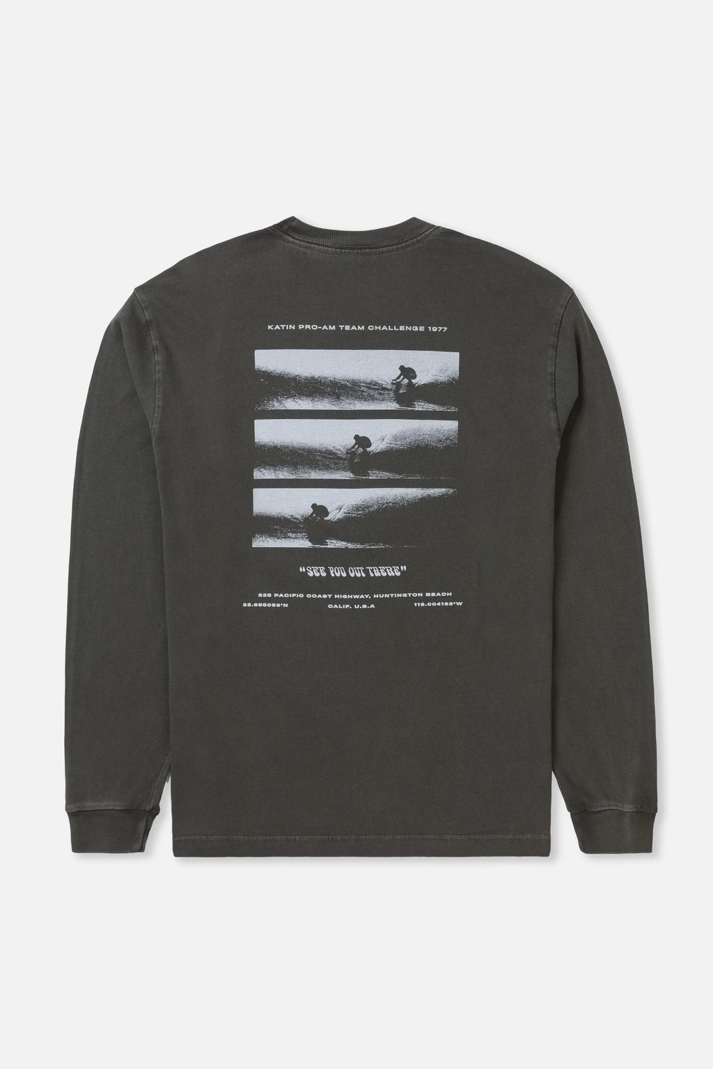 Katin Tunnels Box Fit Ls Tee - Lead