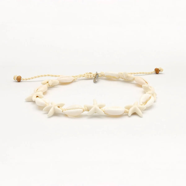Pineapple Island Kahakai Cowrie & Starfish Anklet