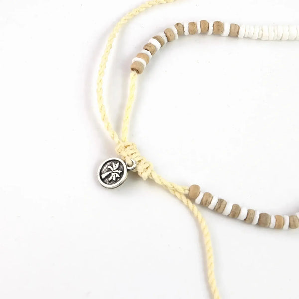 Pineapple Island Love is Here Natural Stone, Pearl & Shell Necklace