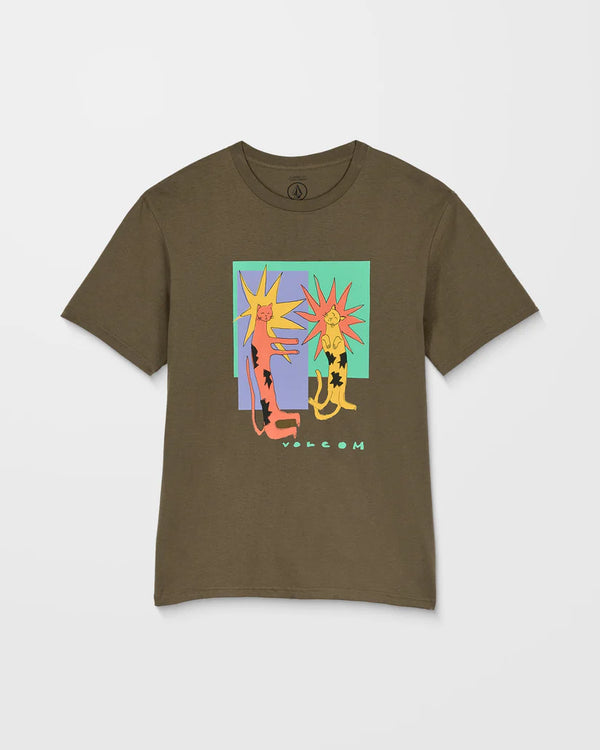 Volcom Longo Cats Bsc Short Sleeved T-Shirt - Sage Leaf
