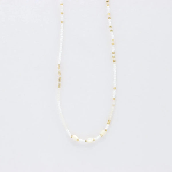 Pineapple Island Pasir Mother of Pearl Beaded Necklace
