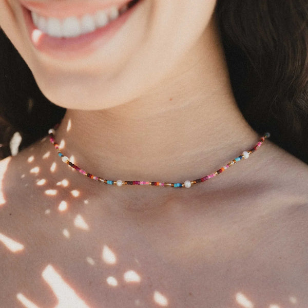 Pineapple Island Merah Dainty Endless Summer Necklace