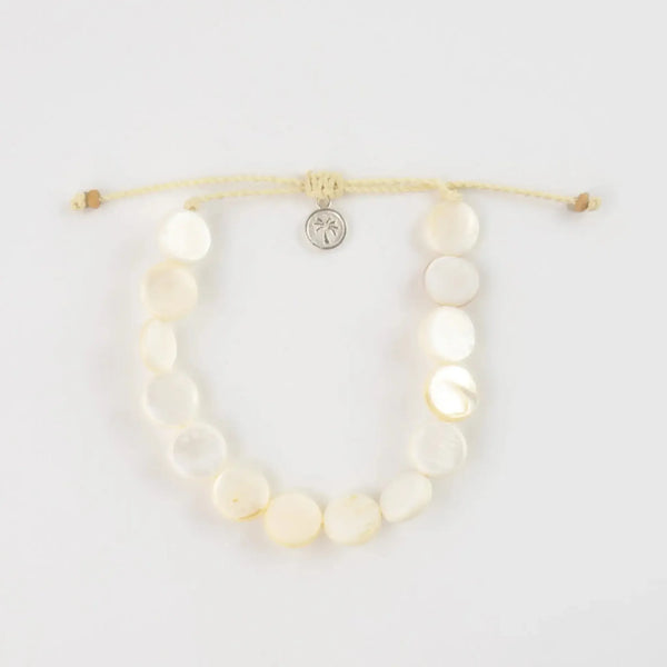 Pineapple Island Mother of Pearl Disc Bracelet