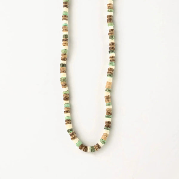 Pineapple Island Laut Turquoise & Wood Necklace