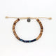 Pineapple Island Koʻolau Wood Beaded Bracelet - Navy