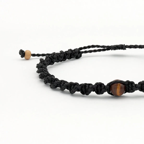 Pineapple island Memutar Cord & Gemstone Bracelet