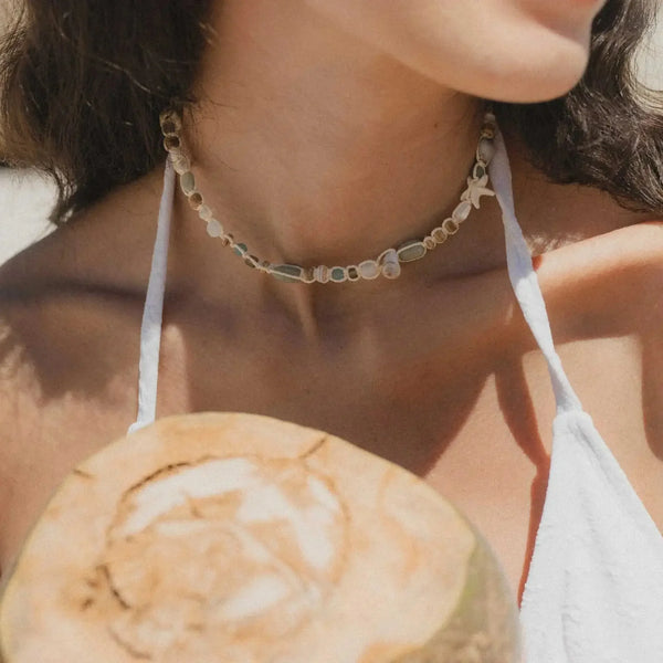 Pineapple Island Waiwai Kai Mixed Bead Necklace