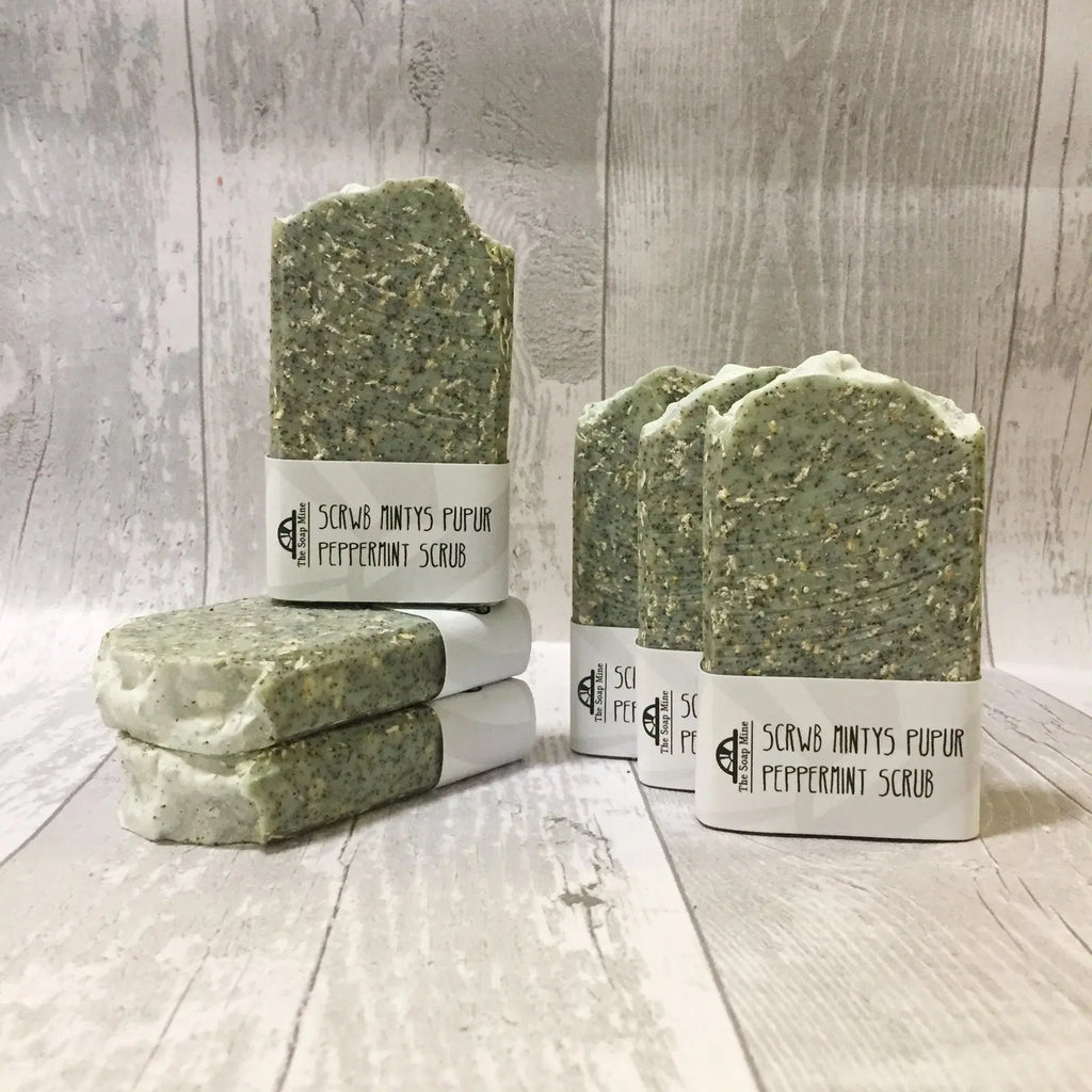 The Soap Mine - Peppermint Scrub Handmade Soap