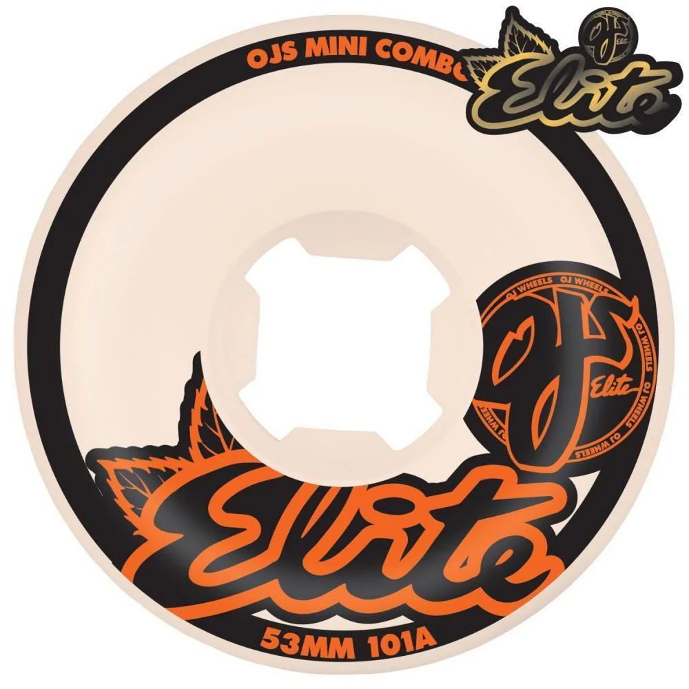 OJ Elite Skateboard Wheels Elite Mini Combo 101a White 58mm