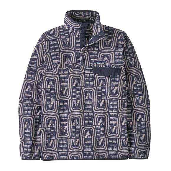 Patagonia Men's Lightweight Synchilla® Snap-T® Fleece Pullover - Flow: Sunken Blue