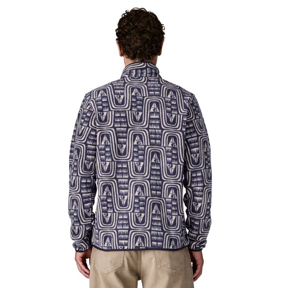 Patagonia Men's Lightweight Synchilla Snap-T Fleece Pullover - Flow: Sunken Blue