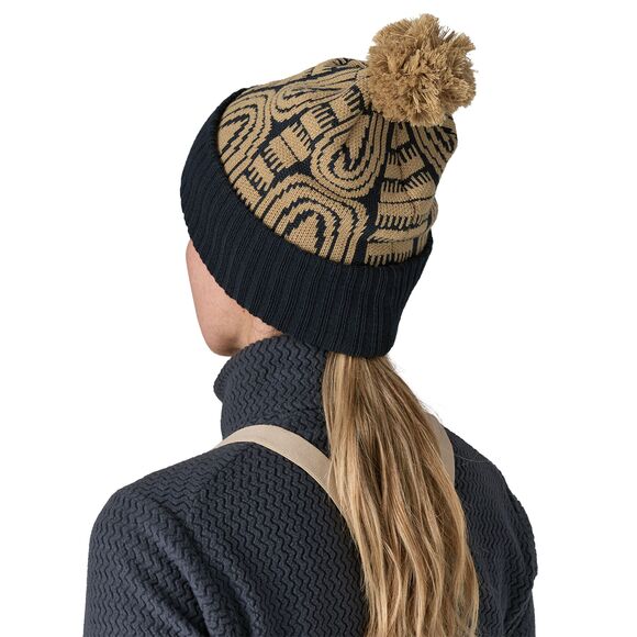 Patagonia Powder Town Beanie - Flow: Sunken Blue