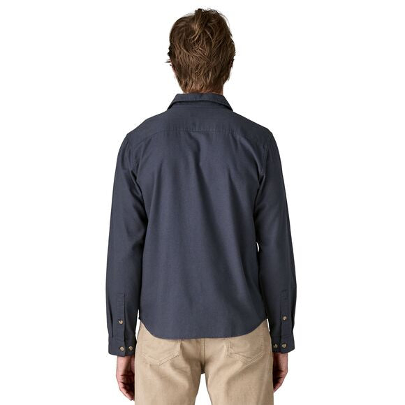 Patagonia Men's Long-Sleeved Lightweight Fjord Flannel Shirt - Smoulder Blue