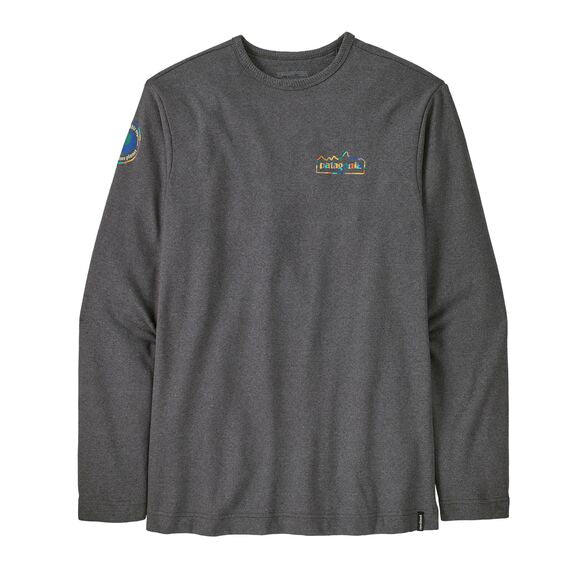 Patagonia Men's Lightweight Unity Fitz Wildrise Crewneck Sweatshirt - Ink Black
