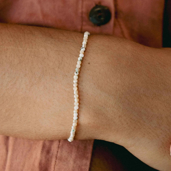Pineappple Island Kualoa Troca Shell Beaded Bracelet