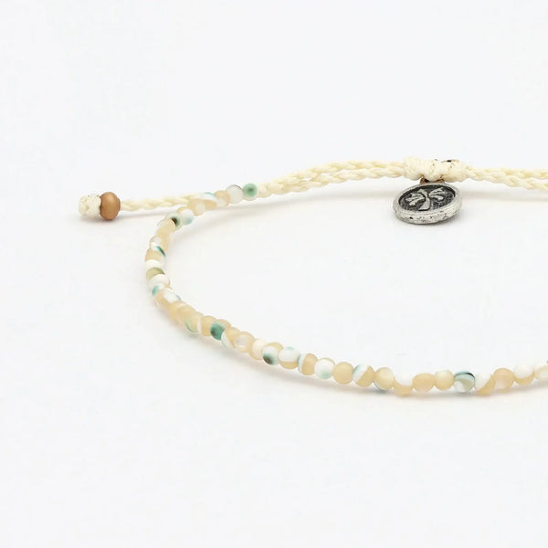 Pineappple Island Kualoa Troca Shell Beaded Bracelet
