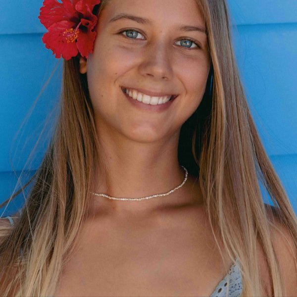 Pineapple Island Kualoa Troca Shell Beaded Necklace