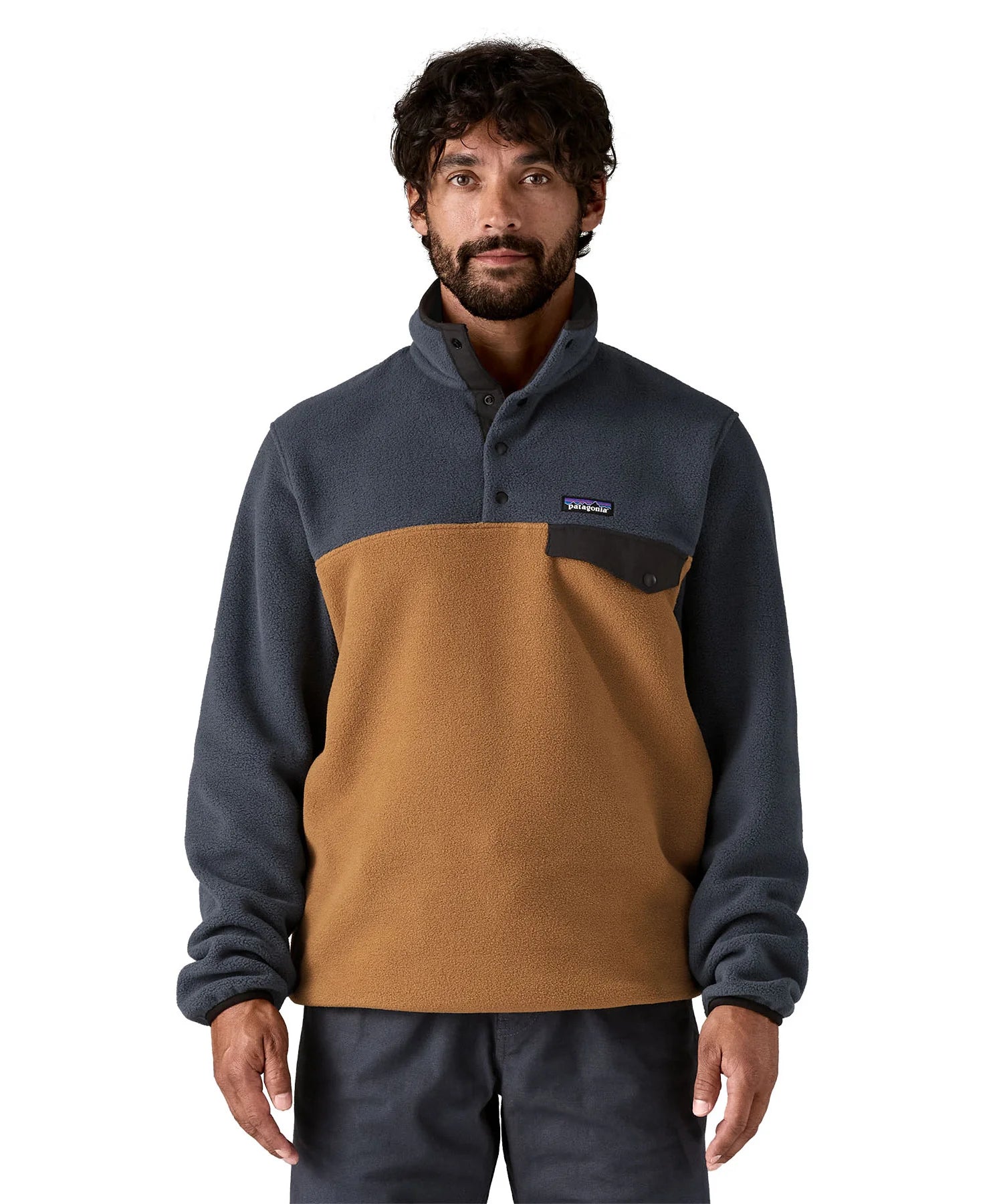 Patagonia Men's Lightweight Synchilla Snap-T Fleece Pullover - Deer Brown