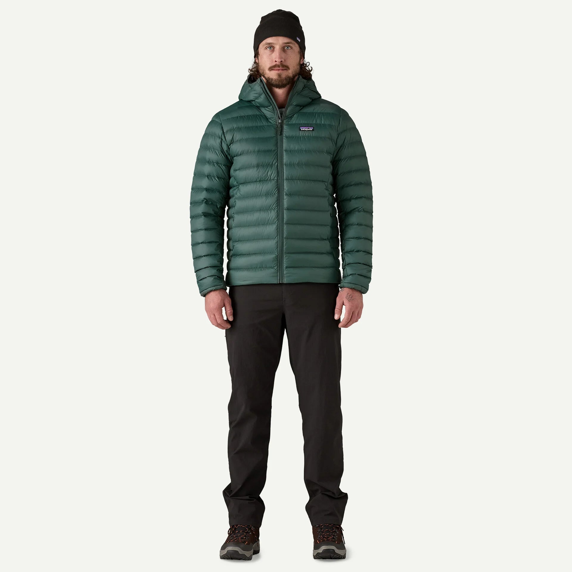 Patagonia Men's Down Sweater Hoody Jacket - Cascade Green