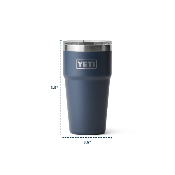 YETI 20 oz (591 ml) Rambler® Stackable Cup With MagSlider™ Lid- Rescue Red