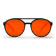 CHPO Rickard Sunglasses - Matte Black Red Mirror