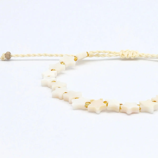 Pineapple Island Surgawi Mother of Pearl Star Bracelet