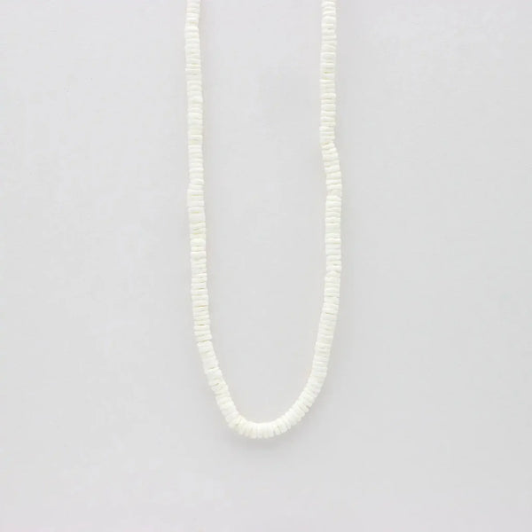 Pineapple Island Padangbai White Puka Shell Necklace