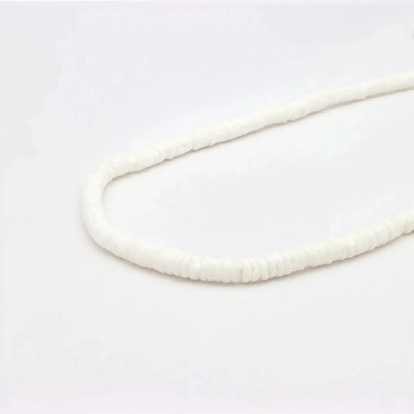 Pineapple Island Padangbai White Puka Shell Necklace