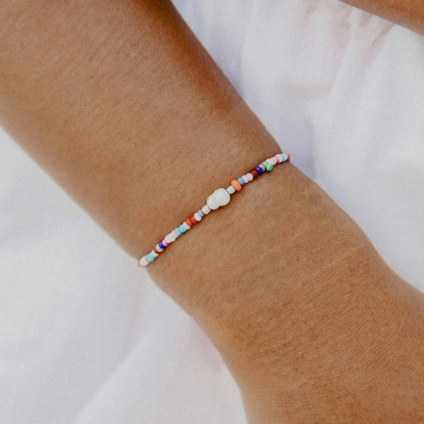 Pineapple Island Matira Freshwater Pearl Beaded Bracelet - Multi
