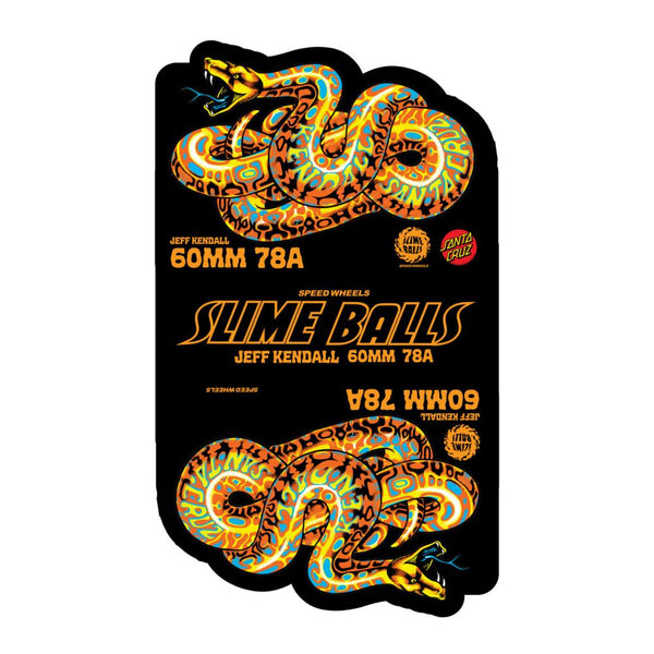 Slime Balls Skateboard Wheels Jeff Kendall Snake 60mm 78a