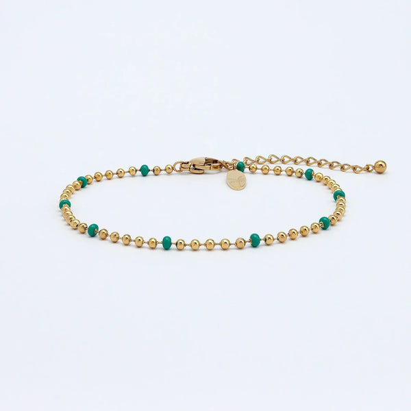 Pineapple Island Enamel Waterproof Chain Bracelet