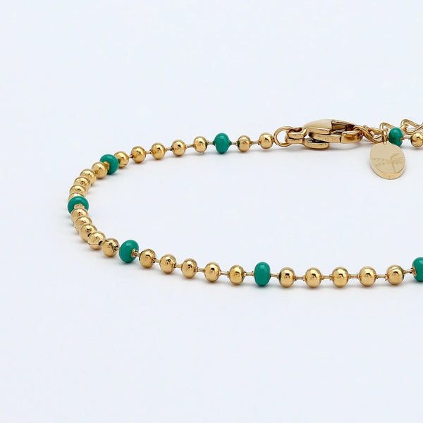 Pineapple Island Enamel Waterproof Chain Bracelet