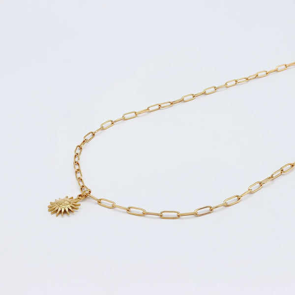 Pineapple Island Sun Charm Necklace