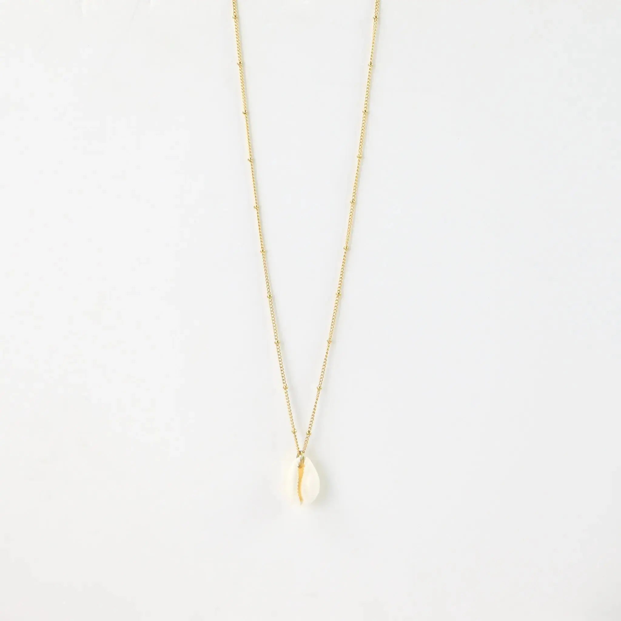 Pineapple Island Cowrie Shell Chain Necklace