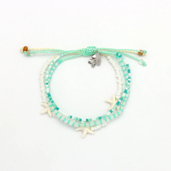 PIneapple Island Shoreline Turquoise Bracelet Trio Set