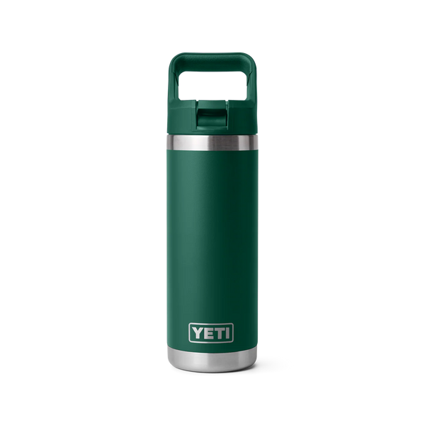 YETI RAMBLER 18OZ COLOUR STRAW BOTTLE - BLACK FOREST GREEN