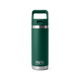 YETI RAMBLER 18OZ COLOUR STRAW BOTTLE - BLACK FOREST GREEN