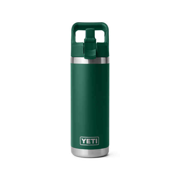 YETI RAMBLER 18OZ COLOUR STRAW BOTTLE - BLACK FOREST GREEN