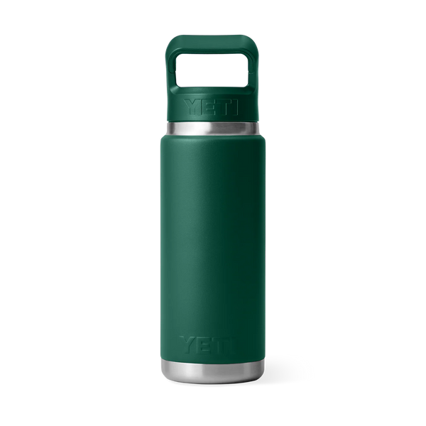 YETI RAMBLER 26 OZ ( 769ml)  STRAW BOTTLE - BLACK FOREST GREEN