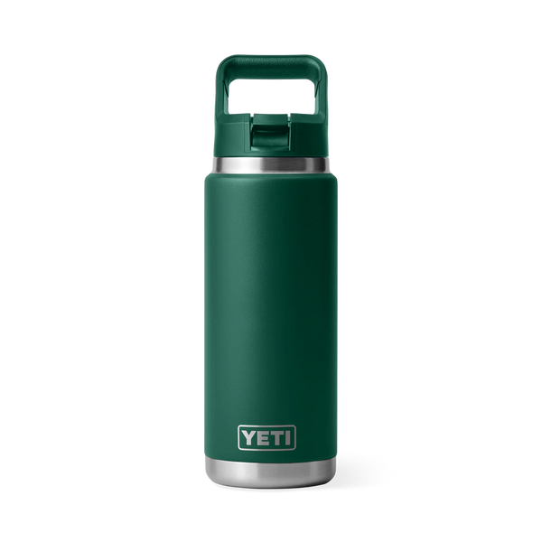 YETI RAMBLER 26 OZ ( 769ml)  STRAW BOTTLE - BLACK FOREST GREEN