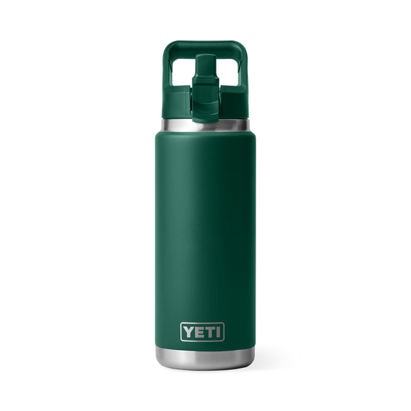 YETI RAMBLER 26 OZ ( 769ml)  STRAW BOTTLE - BLACK FOREST GREEN